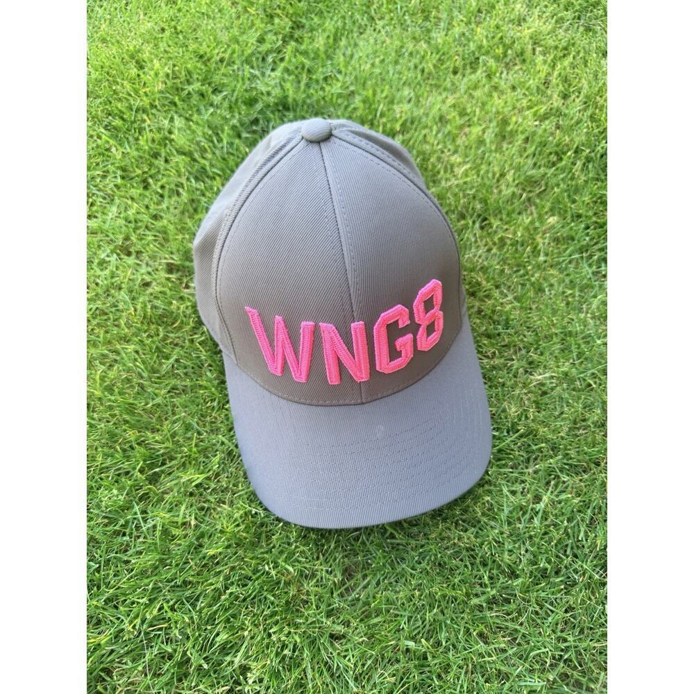 WNG8 Golf Pink On Black G/FORE FLEXFIT 110 CAP Hat